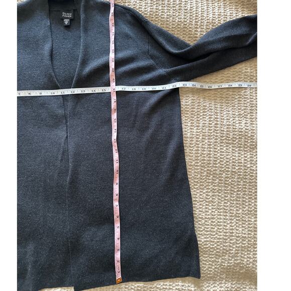 Eileen Fisher 100% Merino Wool Italian‎ Yarn Cardigan Medium AS IS - Picture 5 of 7